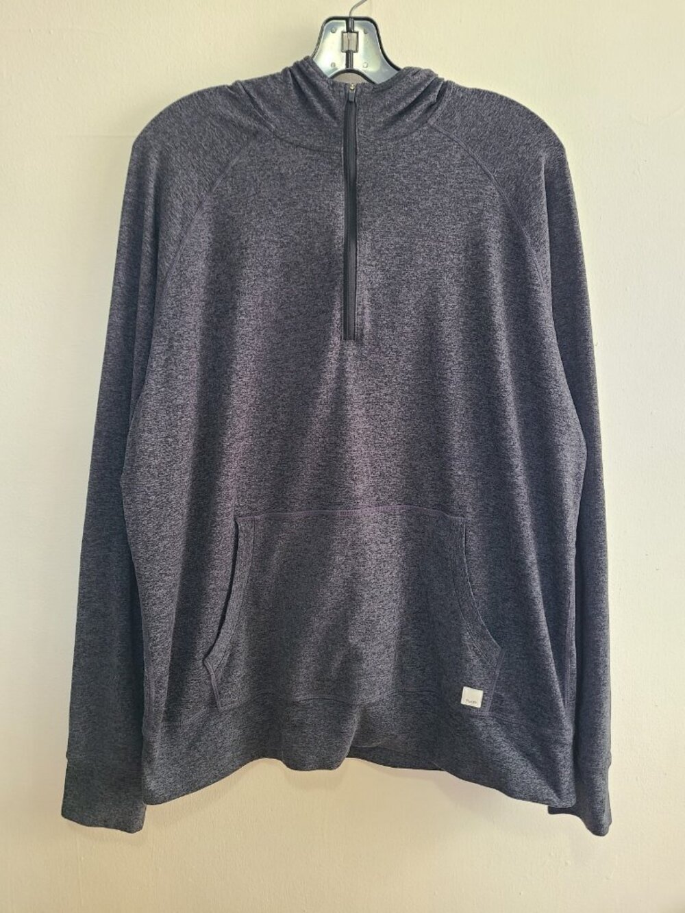 Vuori Ponto Performance Half Zip Hoodie Gray